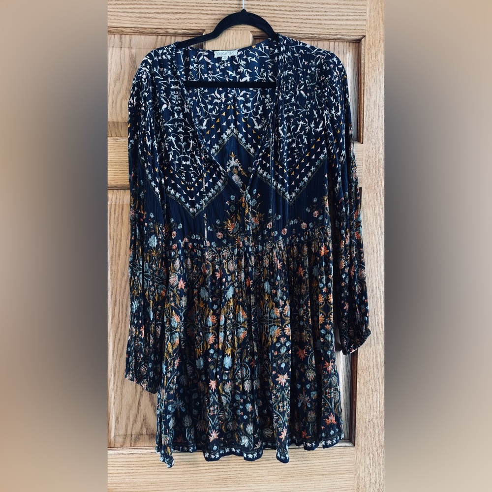 Patrons of Peace Navy Floral Dress